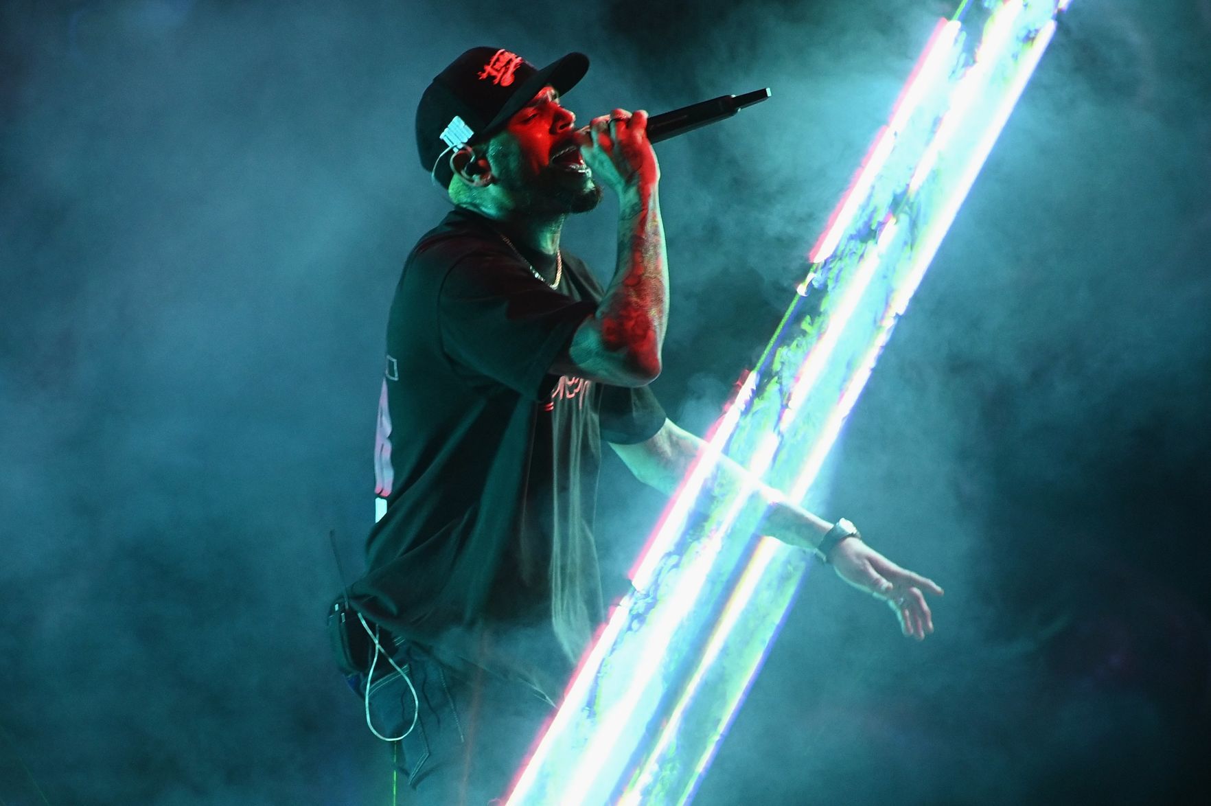 Chris Brown's 'Indigoat' Tour performs at the Enterprise Center